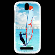 Coque HTC One SV Planche à voile en mer des caraïbes