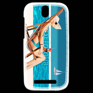 Coque HTC One SV Sur la plage ensoleillée 1