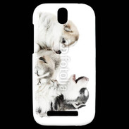 Coque HTC One SV Trio de chiots