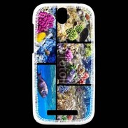 Coque HTC One SV Poissons et coraux 5