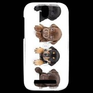 Coque HTC One SV Alignement de petits chiens