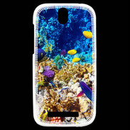 Coque HTC One SV Poissons et coraux