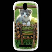 Coque HTC One SV Panier de chatton