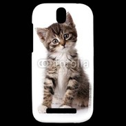 Coque HTC One SV Chaton gris 3