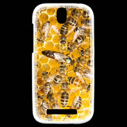 Coque HTC One SV Ruche d'abeilles