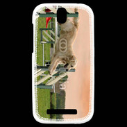 Coque HTC One SV Agility Golden retriever