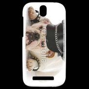 Coque HTC One SV Bulldog village people