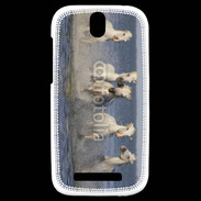 Coque HTC One SV Chevaux de Camargue 1