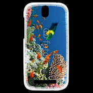 Coque HTC One SV Poissons tropicaux et coraux 5