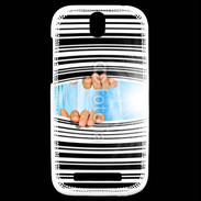 Coque HTC One SV Code barre ensoleillé