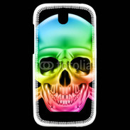 Coque HTC One SV Tête de mort couleur