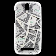 Coque HTC One SV Billet de banque en folie
