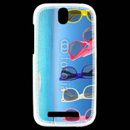Coque HTC One SV Lunettes en vacances