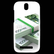 Coque HTC One SV Liasse de billets 100 €