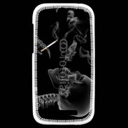 Coque HTC One SV Squelette fumeur