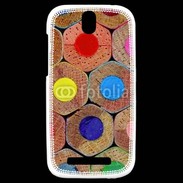 Coque HTC One SV Art crayon de couleur