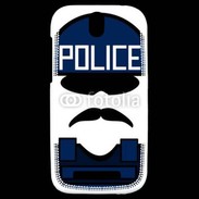 Coque HTC One SV Moustache policier