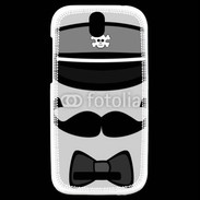 Coque HTC One SV Moustache et casquette tête de mort