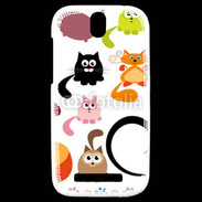 Coque HTC One SV Humour de chats