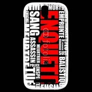 Coque HTC One SV Enquête de police