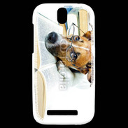 Coque HTC One SV Chien littéraire