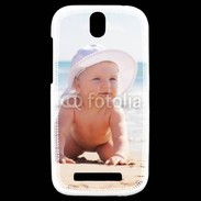 Coque HTC One SV Bébé à la plage