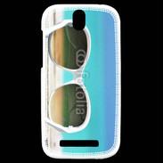 Coque HTC One SV Lunette de soleil sur la plage