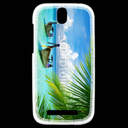 Coque HTC One SV Plage tropicale