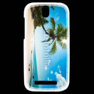Coque HTC One SV Belle plage ensoleillée 1