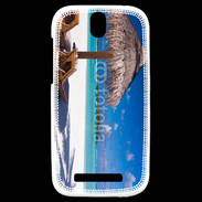 Coque HTC One SV Belle plage 3