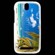 Coque HTC One SV Plage paradisiaque des caraïbes