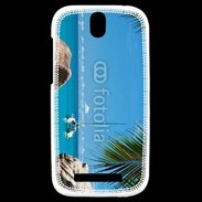 Coque HTC One SV Plage des Seychelles