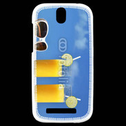 Coque HTC One SV Jus d'orange sur la plage