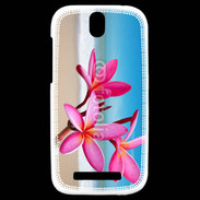 Coque HTC One SV Fleurs à la plage
