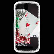 Coque HTC One SV Paire d'as au poker 6