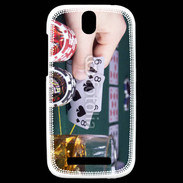 Coque HTC One SV Joueur de poker 3