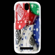 Coque HTC One SV Jetons de poker en vrac 1