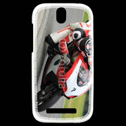 Coque HTC One SV Moto sur circuit