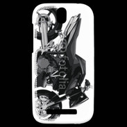 Coque HTC One SV Tuning moto noire