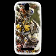Coque HTC One SV Départ course de Motocross