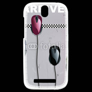 Coque HTC One SV course de souris