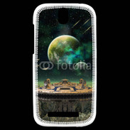 Coque HTC One SV Planète Alien