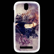 Coque HTC One SV Musique vintage
