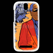 Coque HTC One SV Joueur de Saxophone