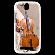 Coque HTC One SV Violon et violoncelle 1