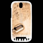 Coque HTC One SV Dirty music background