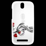 Coque HTC One SV Love for music 1