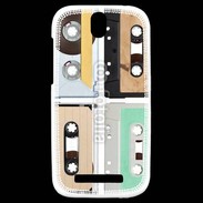 Coque HTC One SV Music audio tape vintage