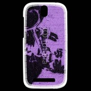 Coque HTC One SV Trompettiste graffiti