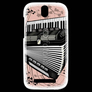 Coque HTC One SV Illustration accordéon 1